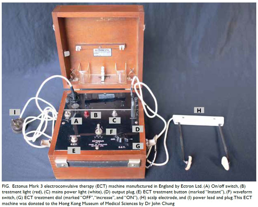 Vintage electroconvulsive therapy / medical electroshock therapy